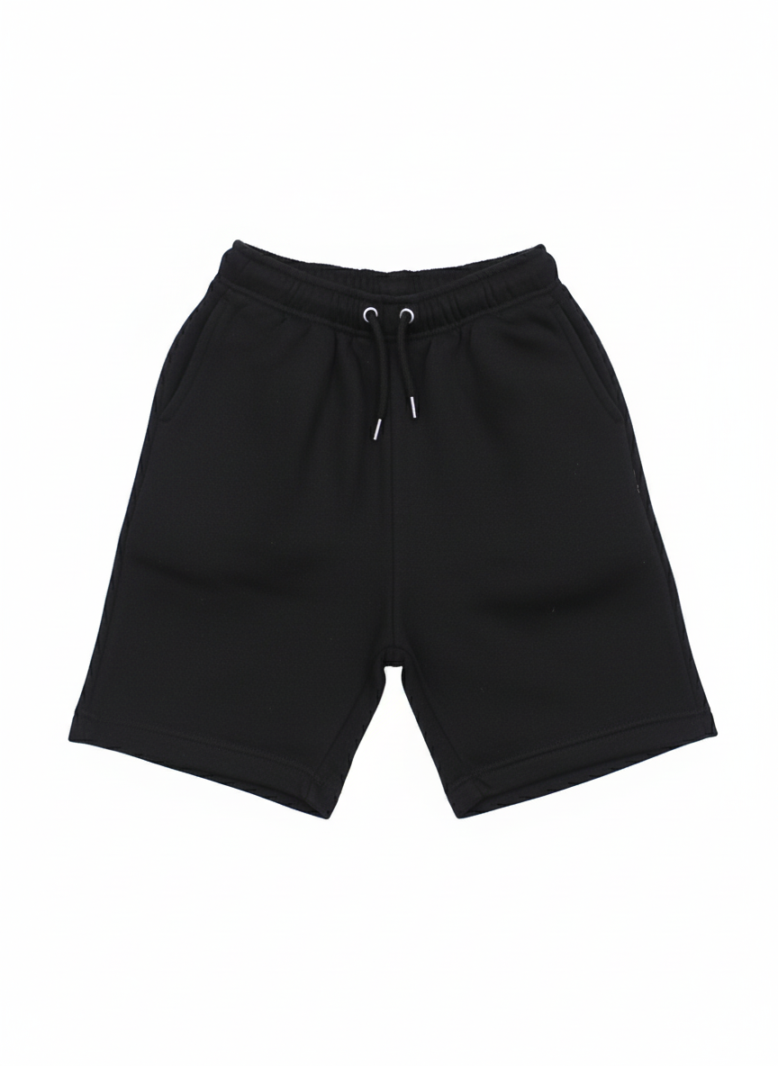 Kids Cotton Shorts – Black