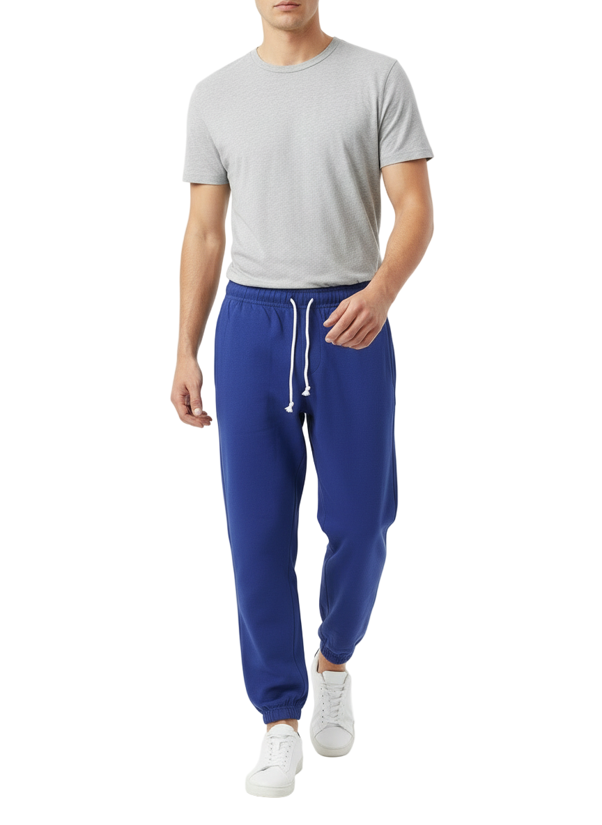 Men’s Premium Navy Blue Basic Trouser – Relaxed Fit & Streetwear Style