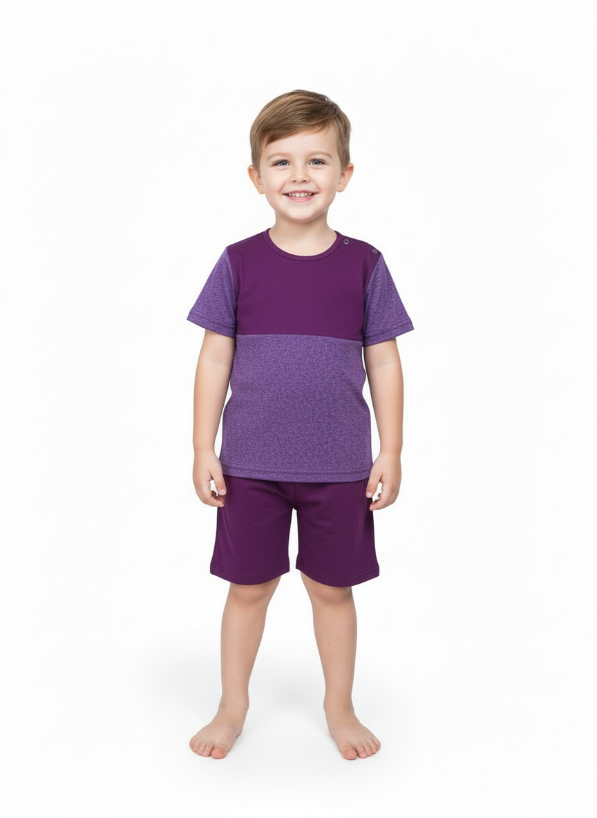 Kids Berry Shorty Set – Soft & Stylish Daily Wear | Central