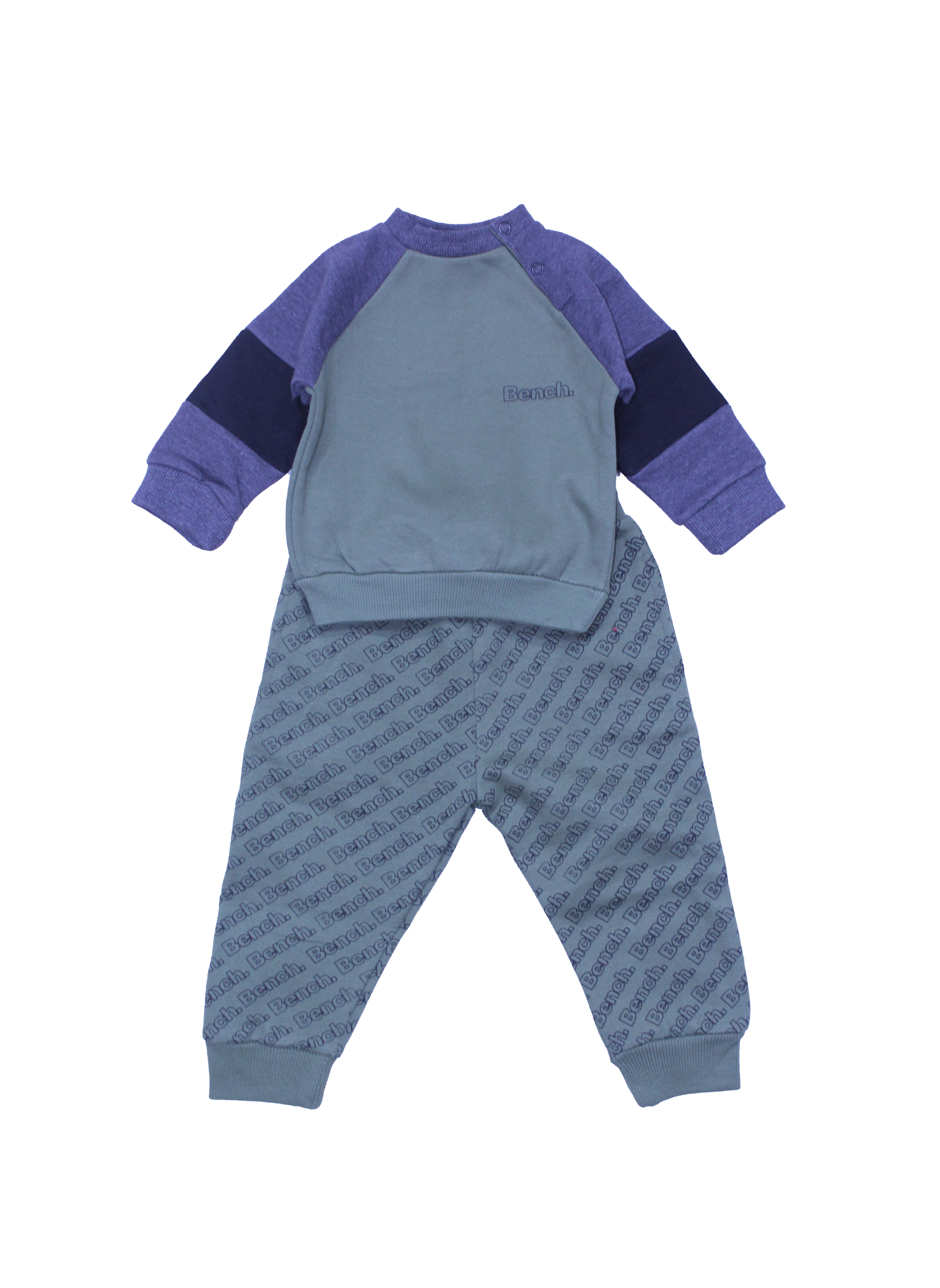 Baby Sweatshirt & Trouser Set – Green Bench Design, Comfortable Everyday Wear