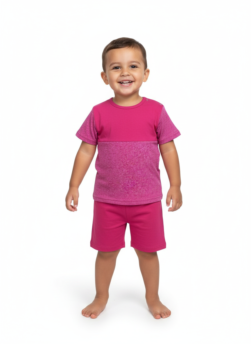 Kids Red Shorty Set – Soft & Stylish Daily Wear | Central