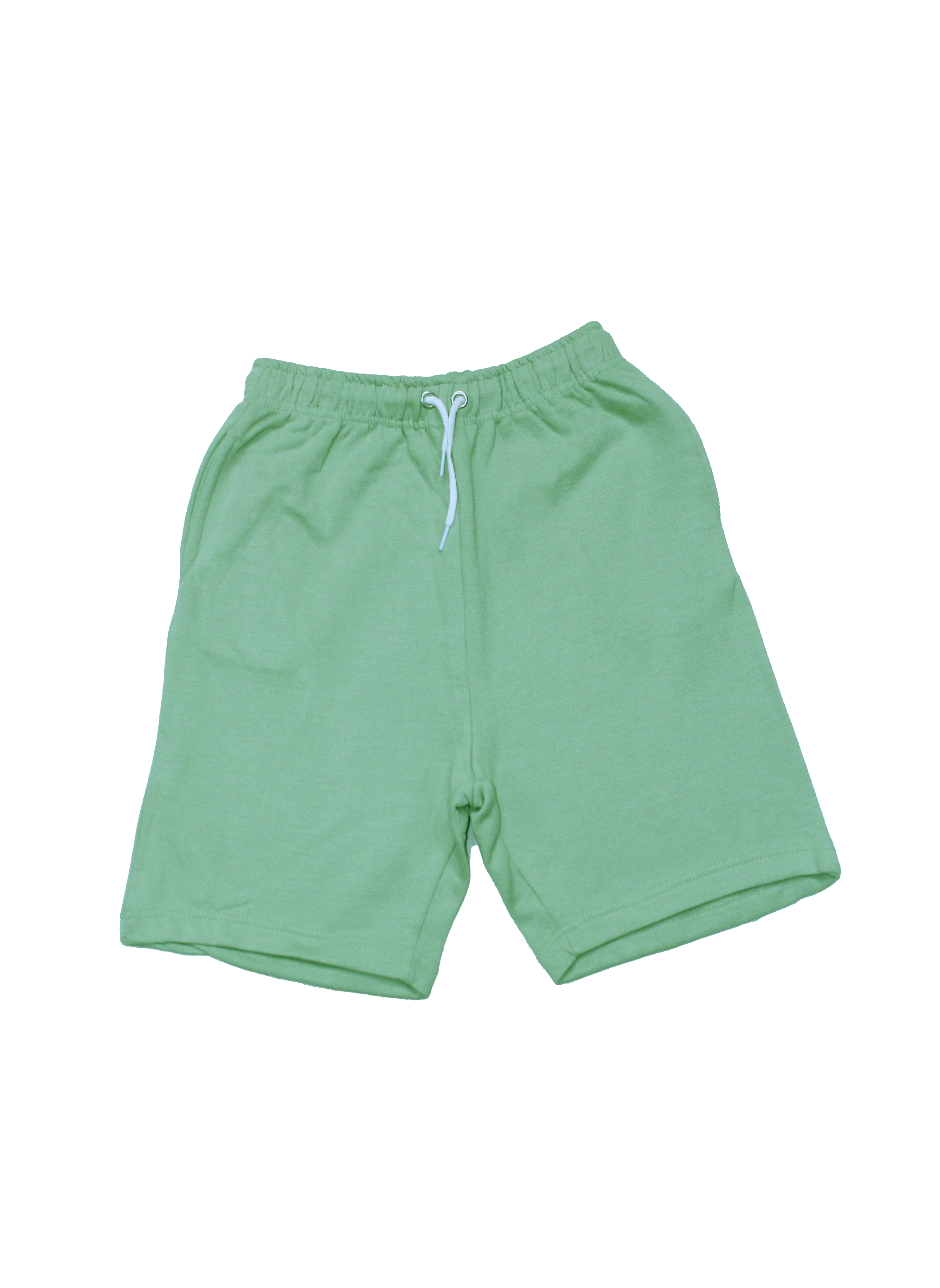 Kids Cotton Shorts – Pastel Green