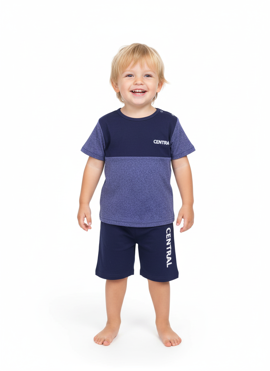 Kids Black Shorty Set – Soft & Stylish Daily Wear | Central