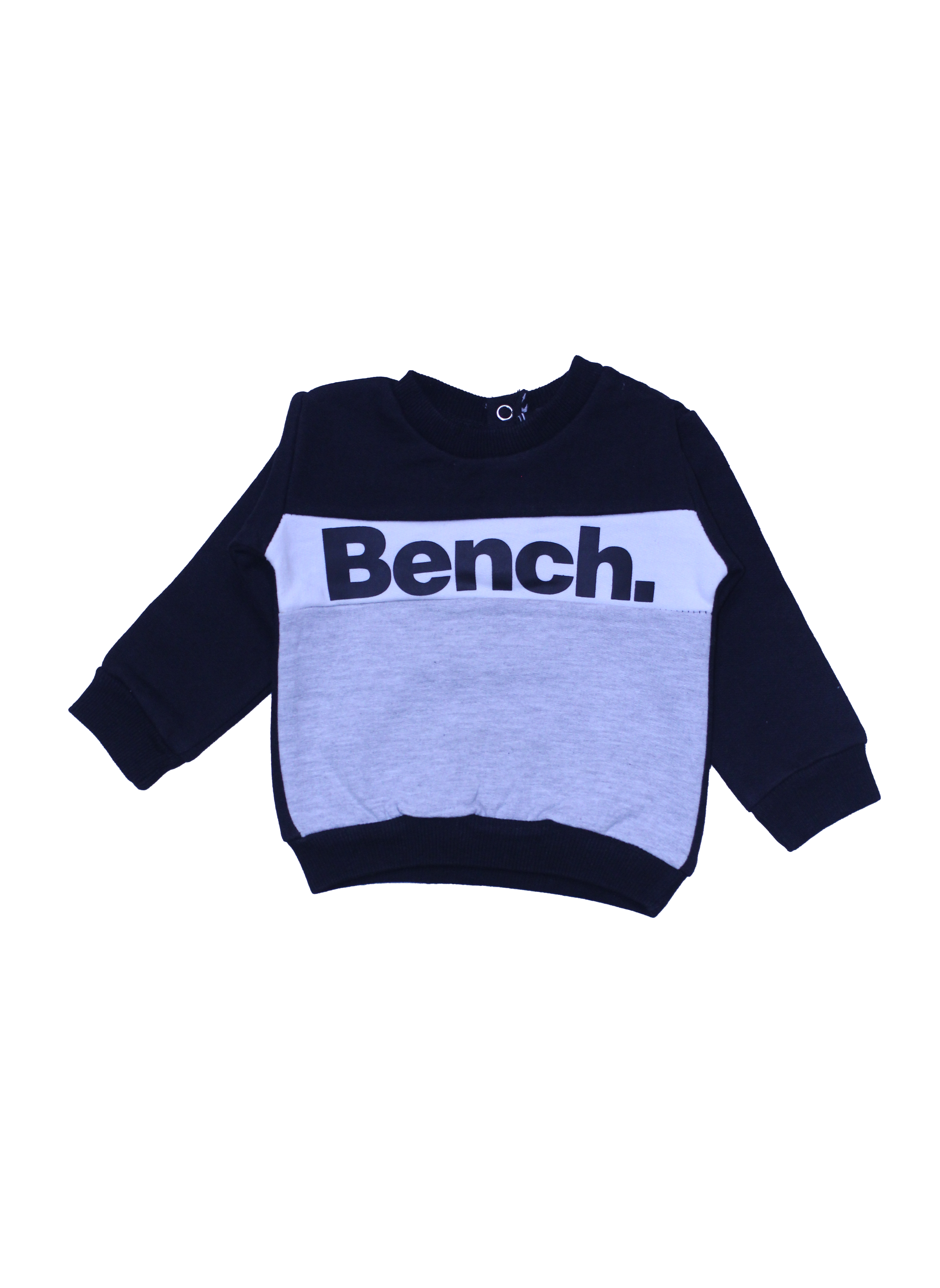 Baby Sweatshirt & Trouser Set – Black & White Bench Design, Comfortable Everyday Wear