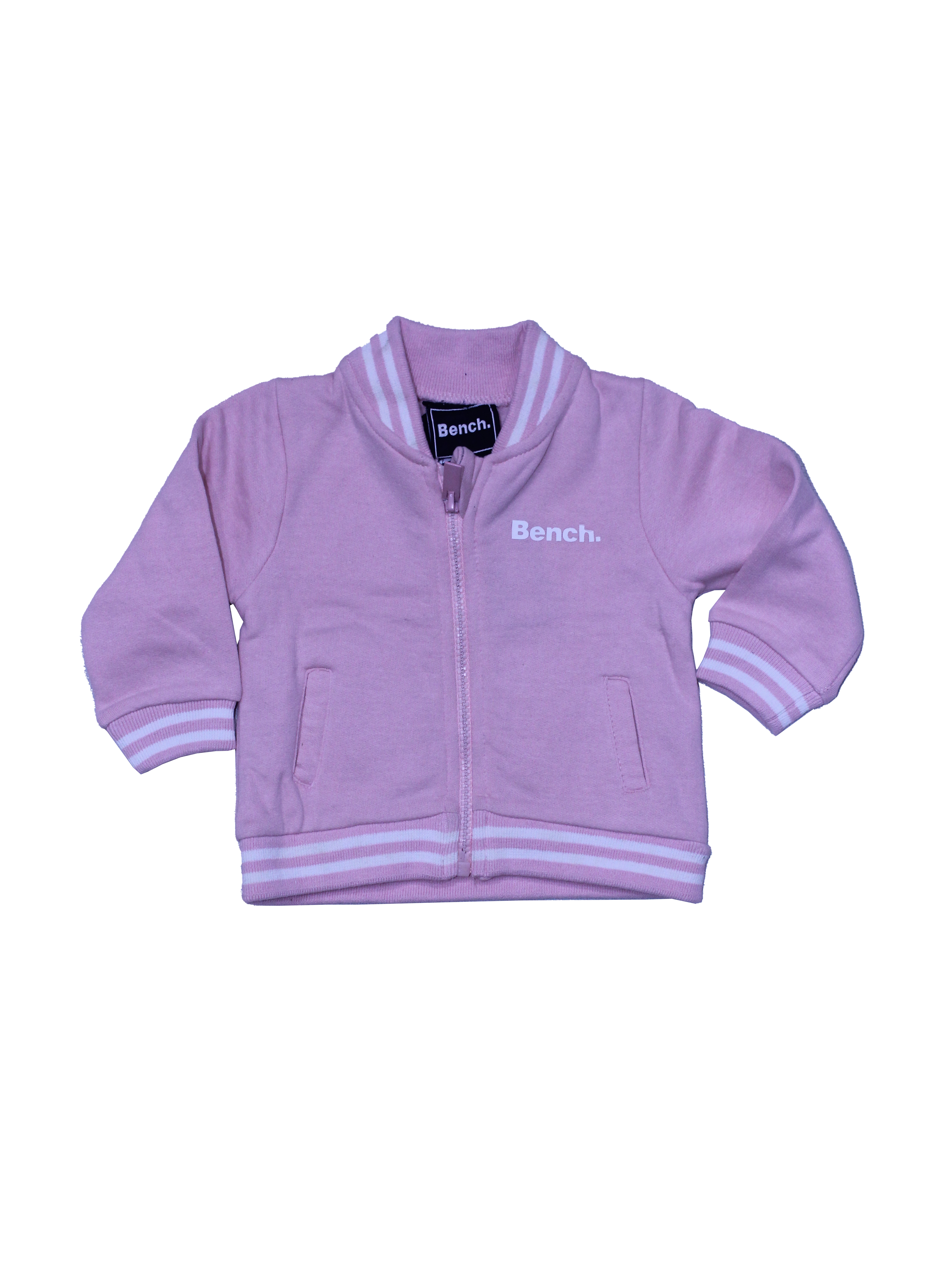 Baby Bench Zipper Sweatshirt & Trouser Set – Pink, Comfortable Everyday Wear