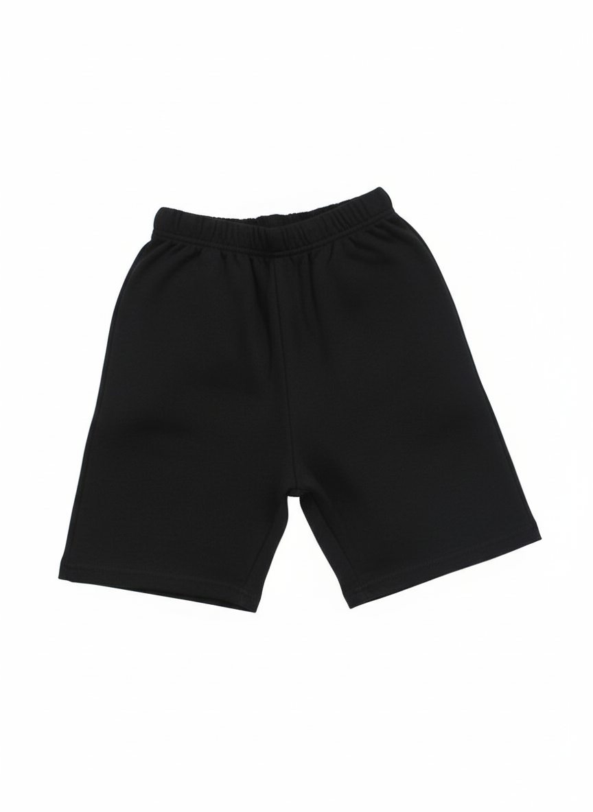 Kids Cotton Shorts – Black