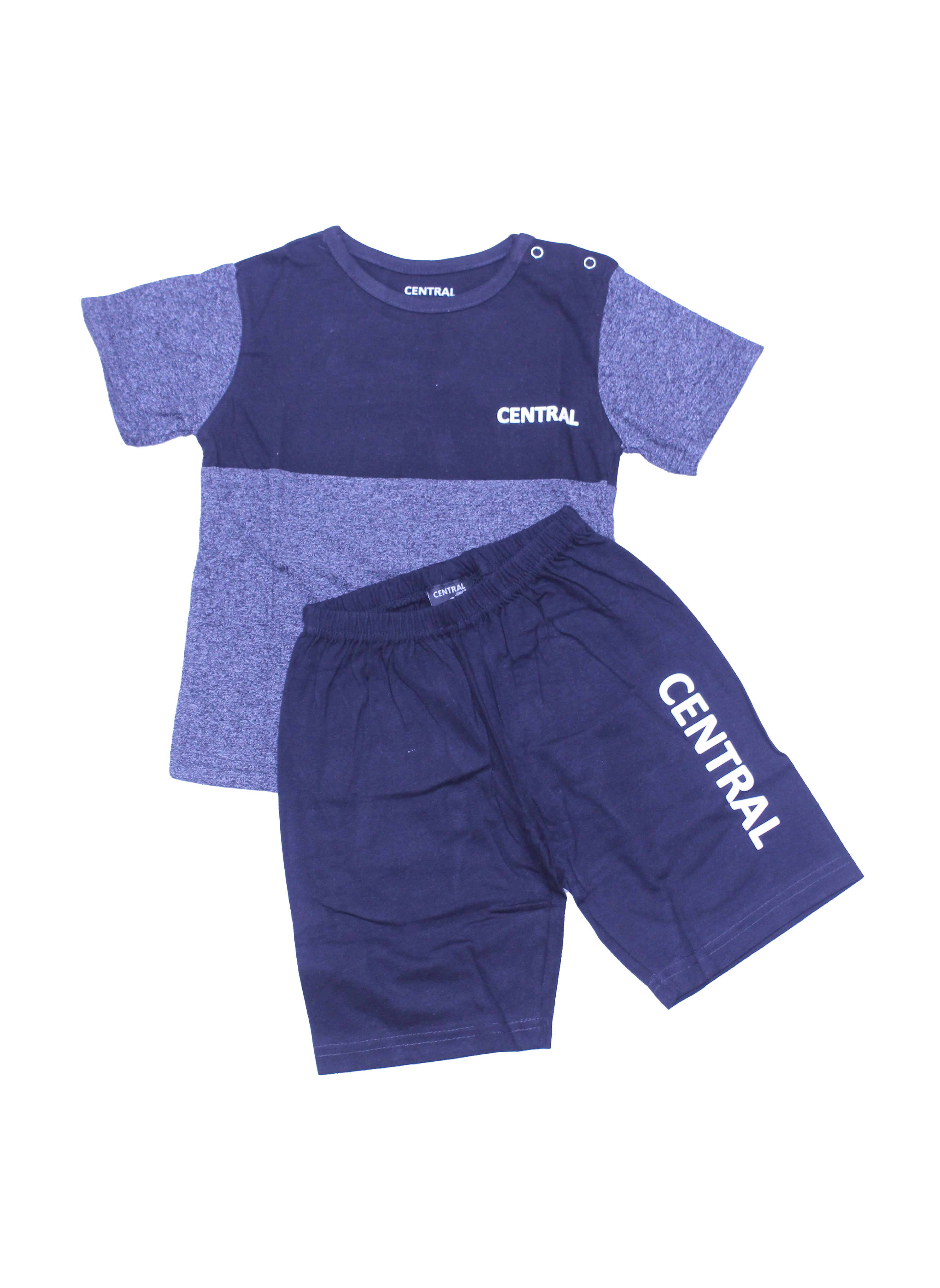 Kids Black Shorty Set – Soft & Stylish Daily Wear | Central