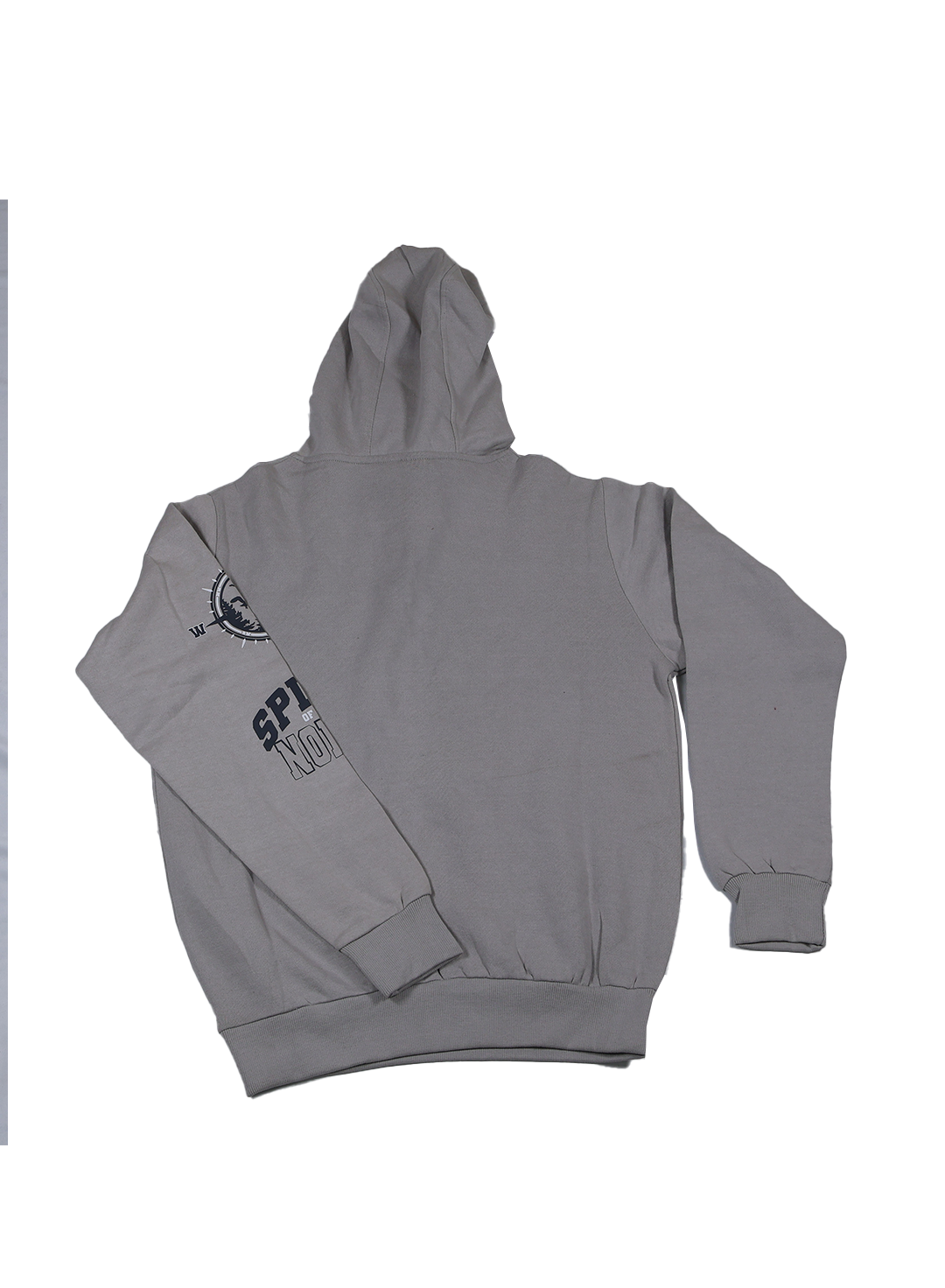 Men’s Grey Canada Printed Hoodie – Warm Winter Fleece Sweatshirt | Land of Legends Edition