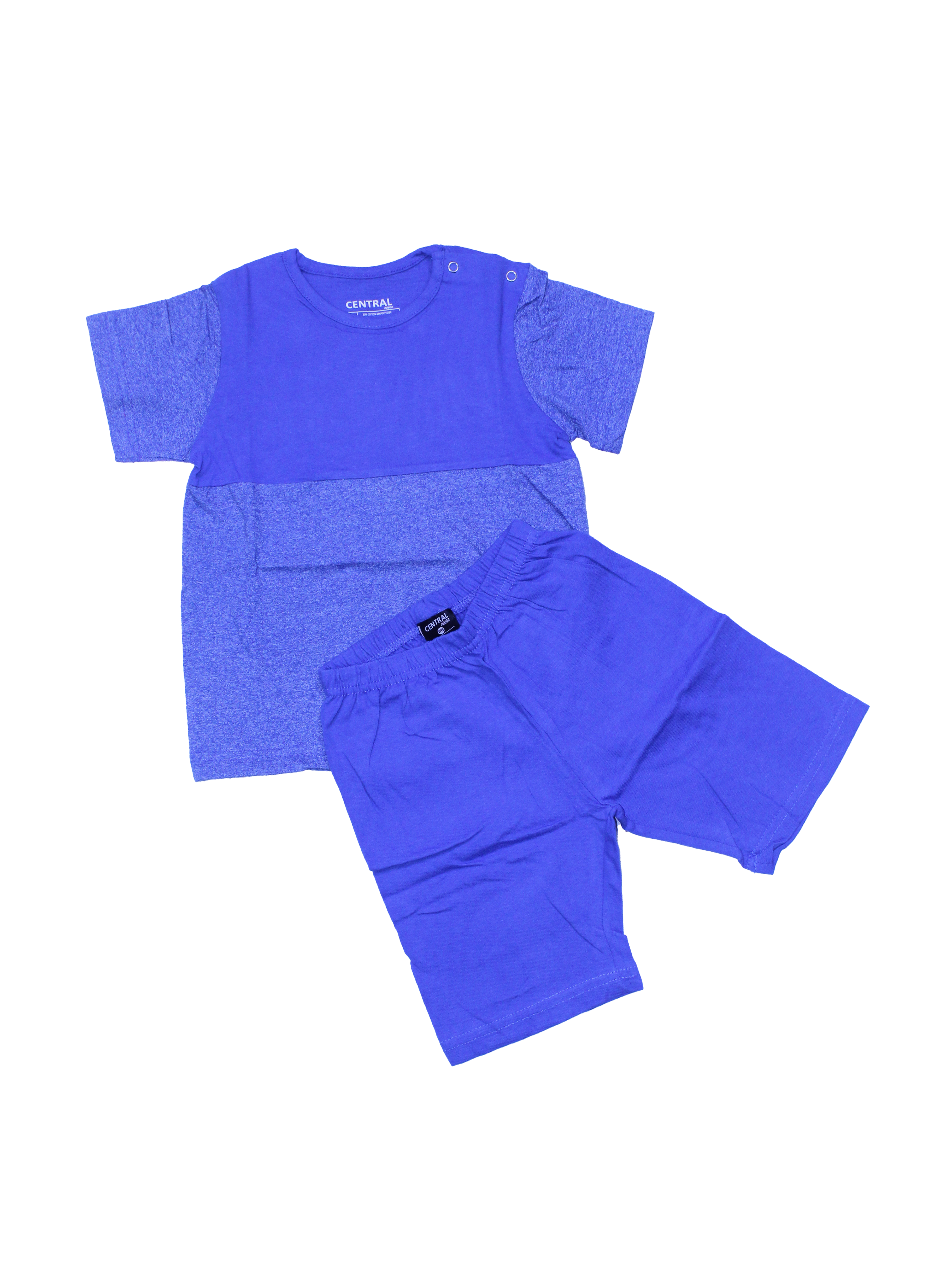 Kids Royal Blue Shorty Set – Soft & Stylish Daily Wear | Central