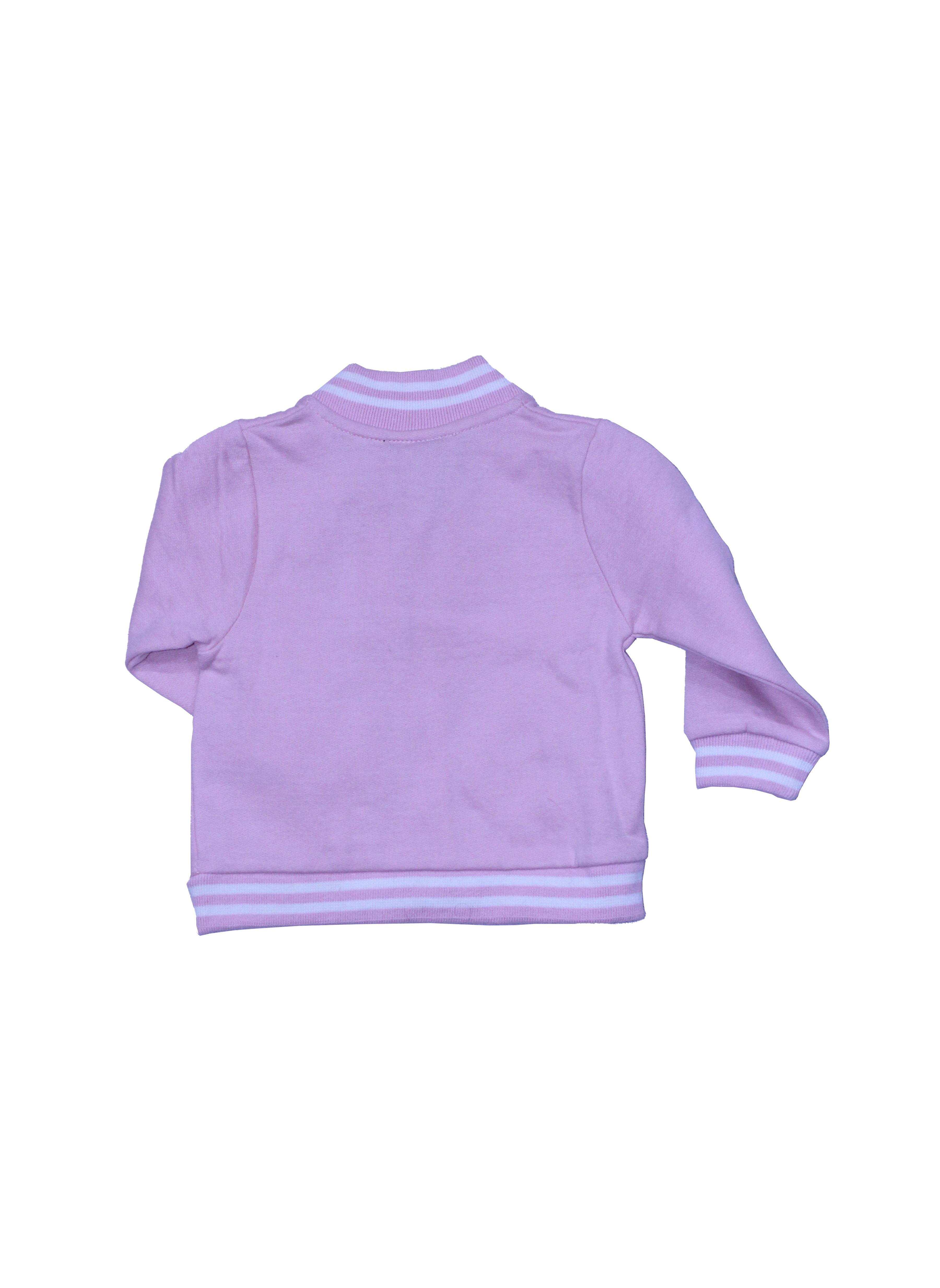 Baby Bench Zipper Sweatshirt & Trouser Set – Pink, Comfortable Everyday Wear