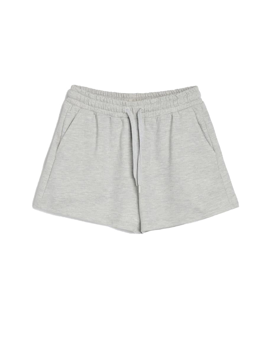 Ladies Homburg Gray Shorts – CVC French Terry Fabric | Soft, Comfy & Adjustable Waist