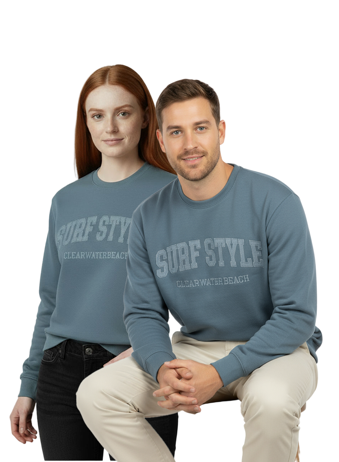 Unisex Surf Style Sweatshirt – Soft Fleece Winter Pullover | Casual Streetwear