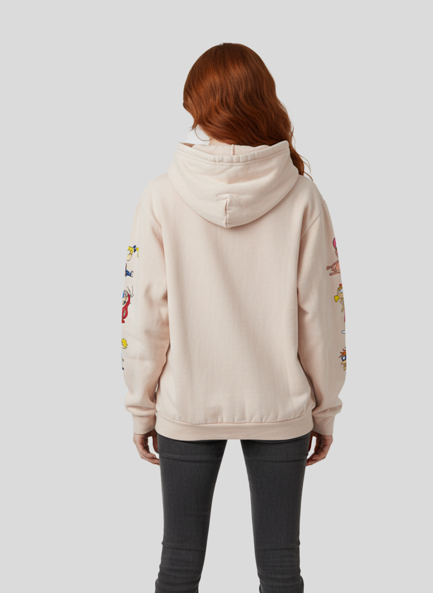 Unisex Nickelodeon Graphic Hoodie – Peach