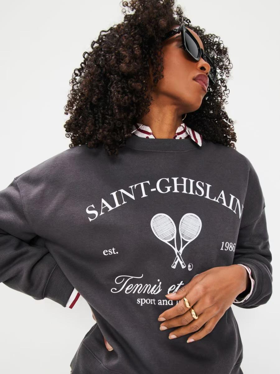 Ladies Saint-Ghislain Printed Sweatshirt – Soft Fleece Fabric | Casual Sport & Leisure Style